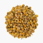 Organic Chamomile tea flowers. Reduce cortisol with a cup of tea!